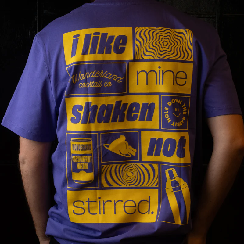 WONDERLAND SHAKEN NOT STIRRED T-SHIRT